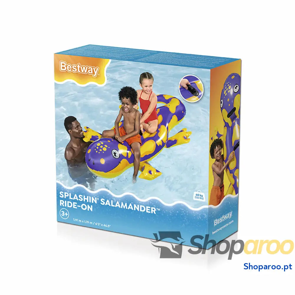 Bestway Figura Inflável Salamandra com Alças 191x119 cm + 3 Anos Praia e Piscina 41502