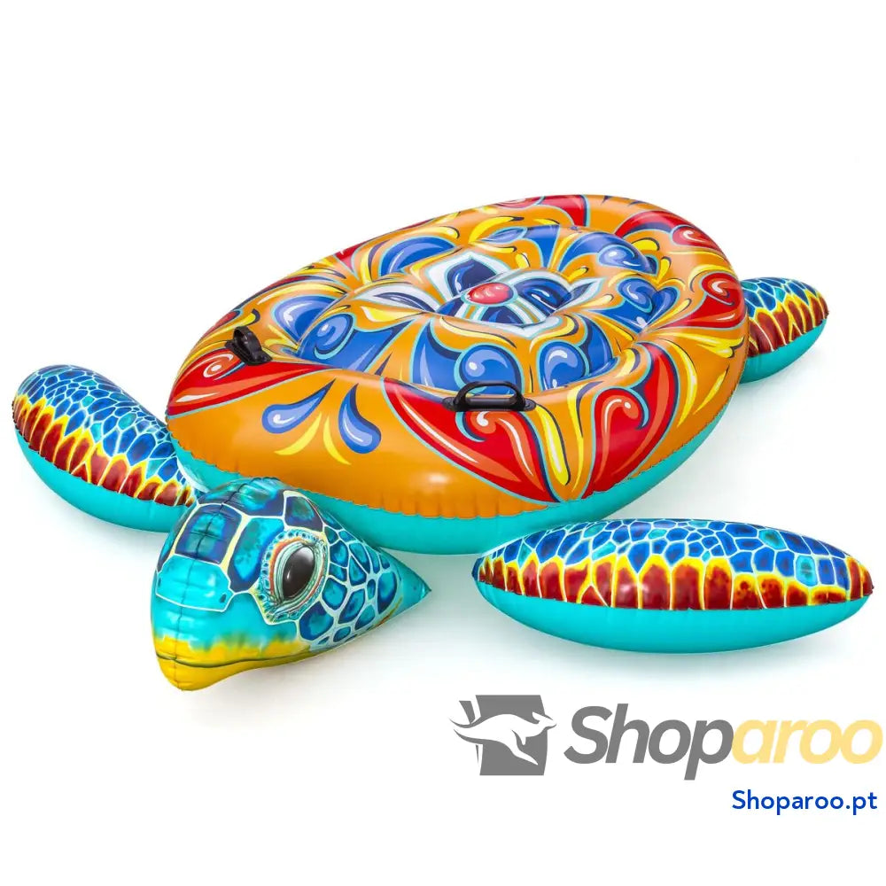 Bestway Figura Inflável Tartaruga Mediterrânea 183x173 cm +3 Anos Praia e Piscina 41523
