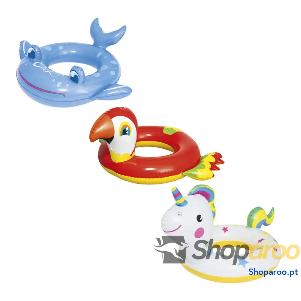 Bestway Flutuador Inflável Animais Cor Sortida 84x71 cm +3 a 6 Anos Praia e Piscina 36128