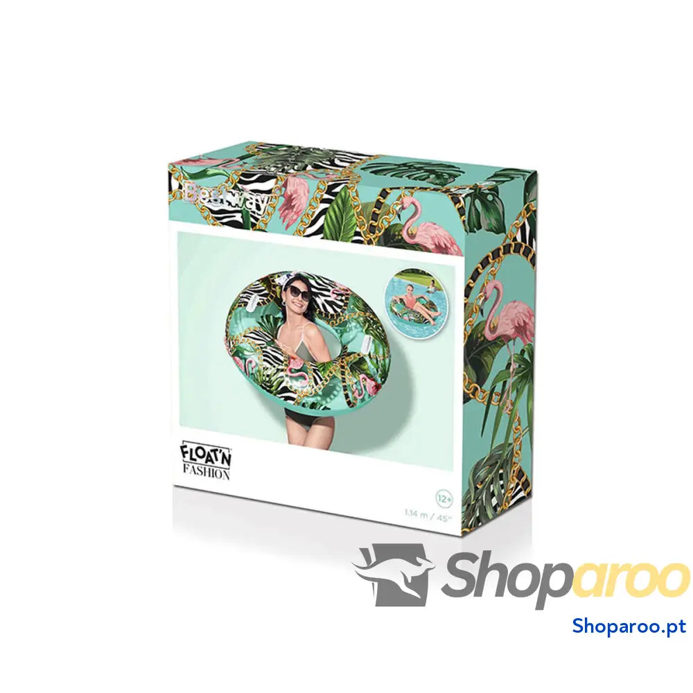 Bestway Flutuador Inflável com Alças Fantasia Floral D114 cm + 12 Anos Praia e Piscina 36302
