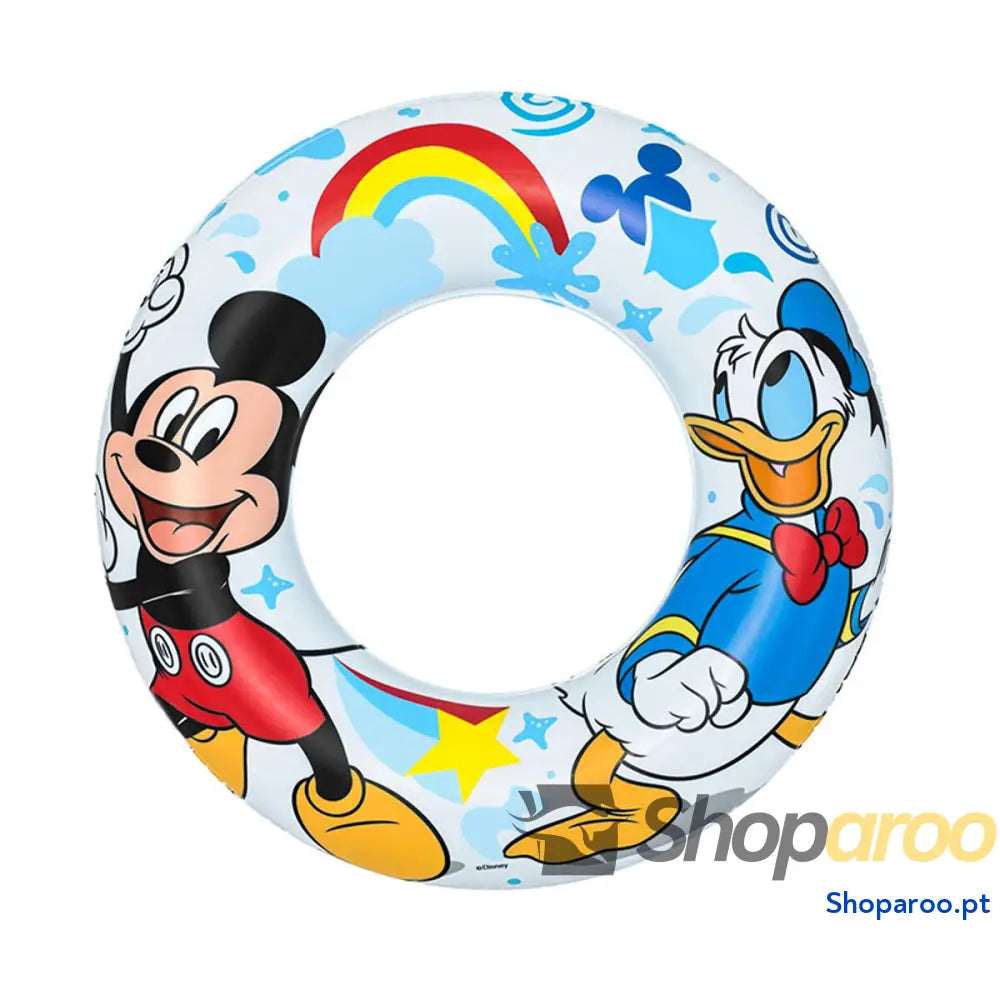 Bestway Flutuador Inflável Disney Mickey & Friends D56 cm +3 a 6 Anos Praia e Piscina 91004