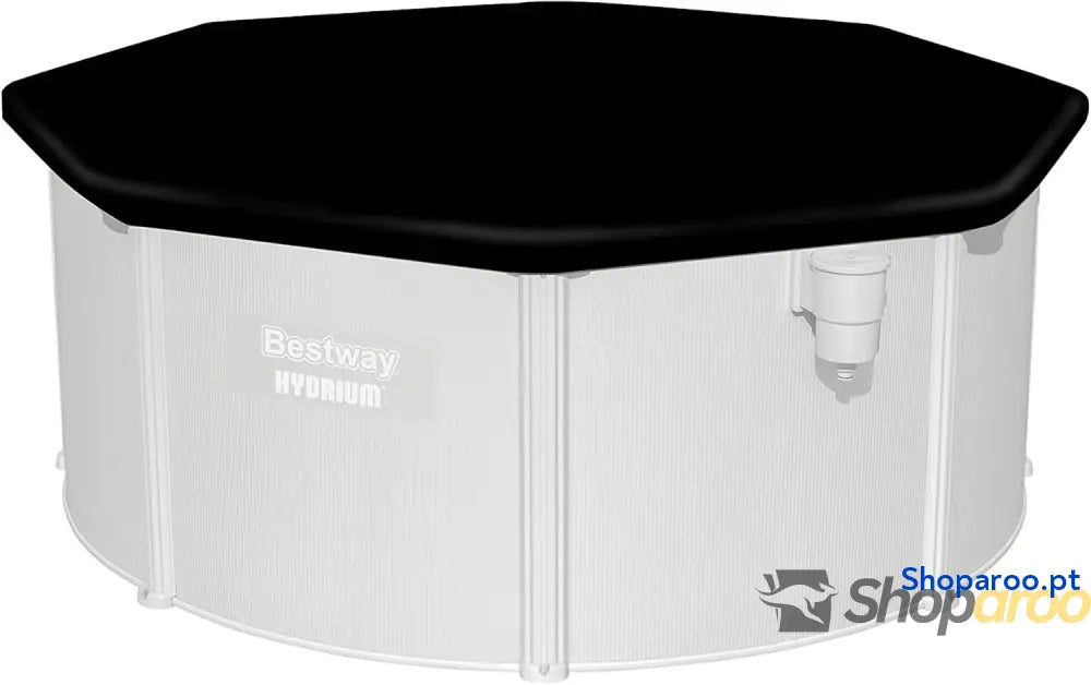 Bestway Hydrium Piscina de parede em aço com filtro areia diâmetro 300 x 120 cm cinzenta redonda