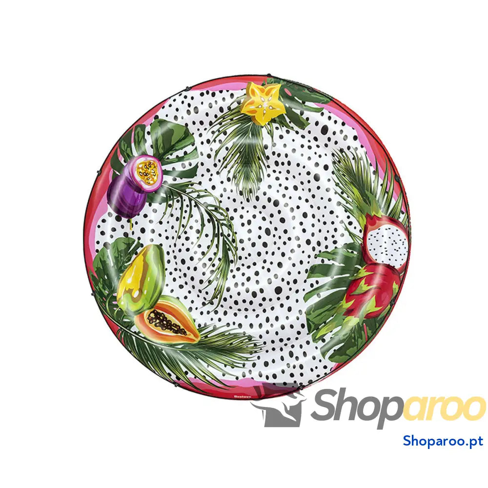 Bestway Ilha Flutuante Insuflável com Corda Fruta da Paixão D188cm Praia e Piscina 43720