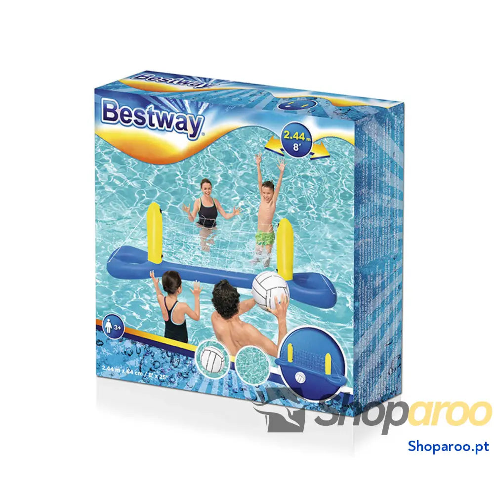 Bestway Jogo de Vôlei Flutuante Inflável 244x64 cm + 3 Anos Piscina 52133