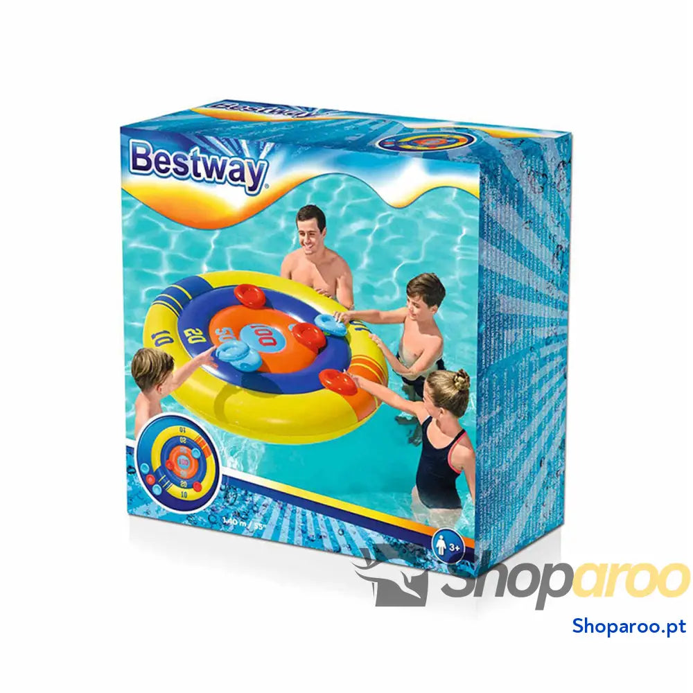 Bestway Jogo Flutuante Lança Insuflável Discos D140 cm + 3 Anos Piscina 52566