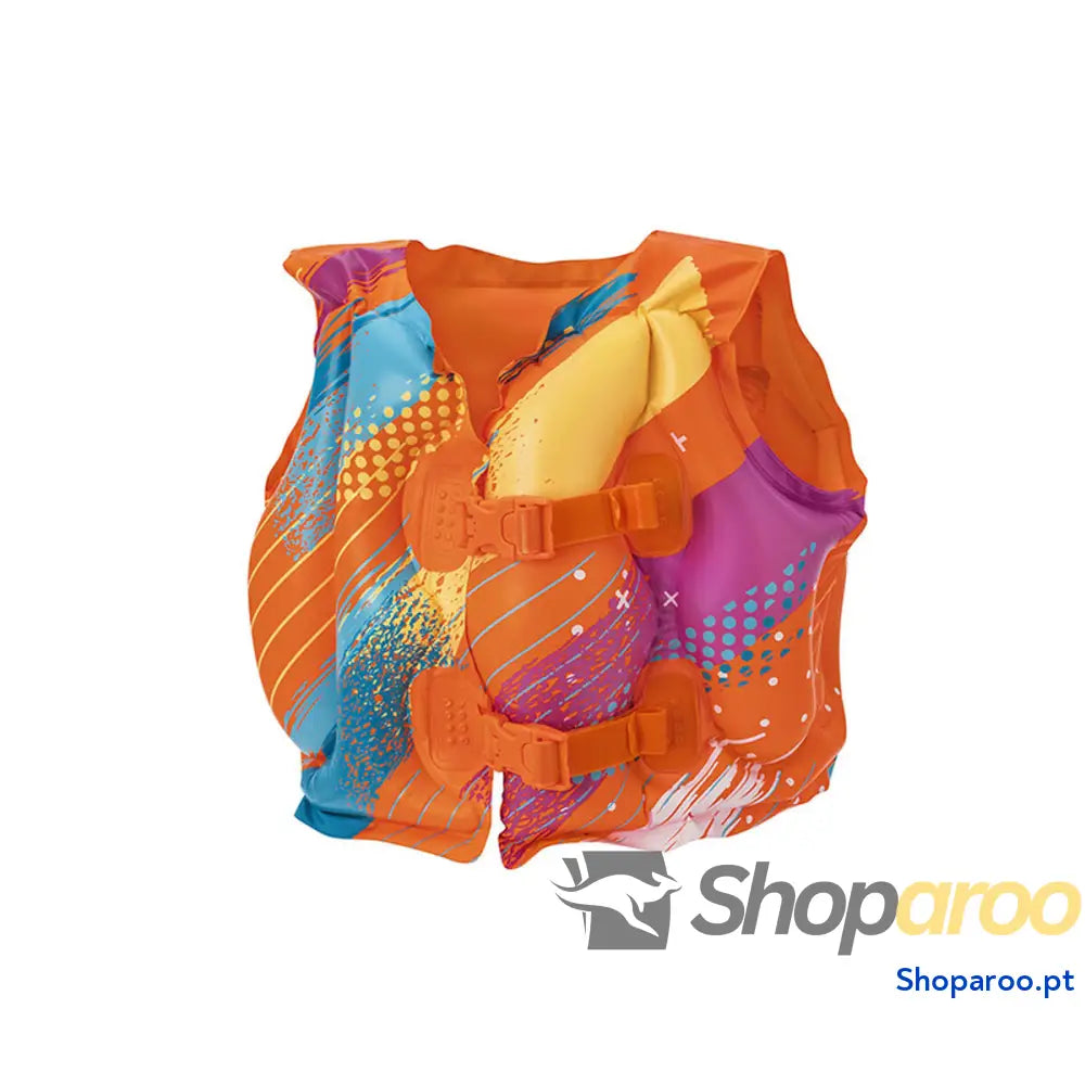 Bestway Manguitos Infláveis Tecido Suave Segurança Bebê Cor Sortida UPF 50+ 38x14 cm 1 a 3 Anos Praia e Piscina 32182