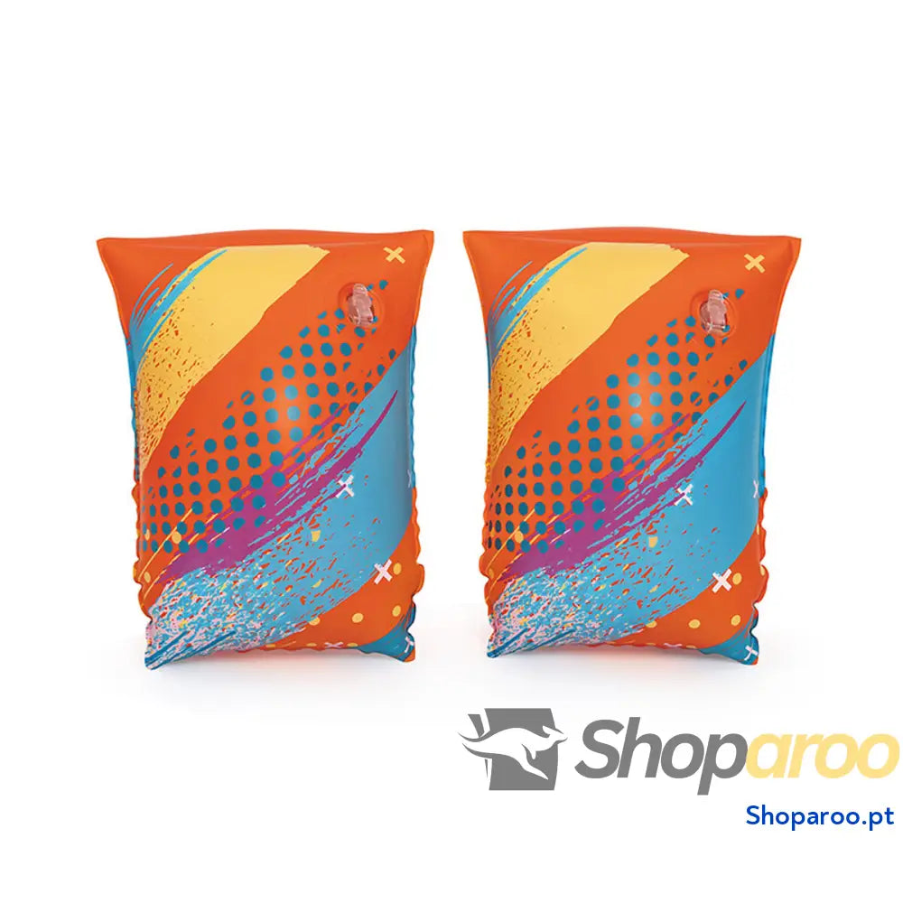 Bestway Manguitos Infláveis Tecido Suave Segurança Bebê Sortidos UPF 50+ 38x16.5 cm 3 a 6 Anos 32183
