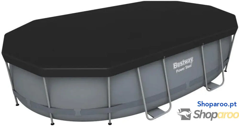 Bestway Piscina elevada de aço elétrico 56448 3 488 x 305 107 cm