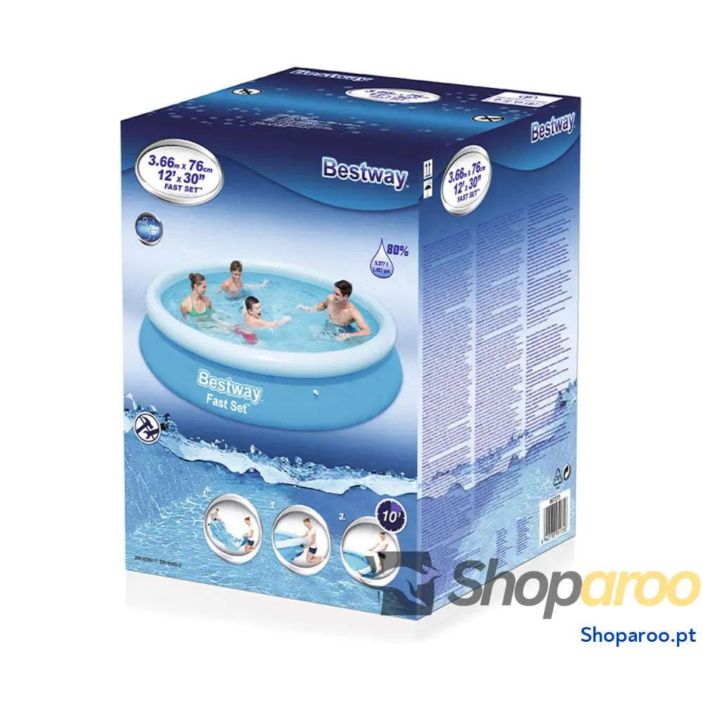 Bestway Piscina Inflável Adulto 366x76 cm Jardim 57273