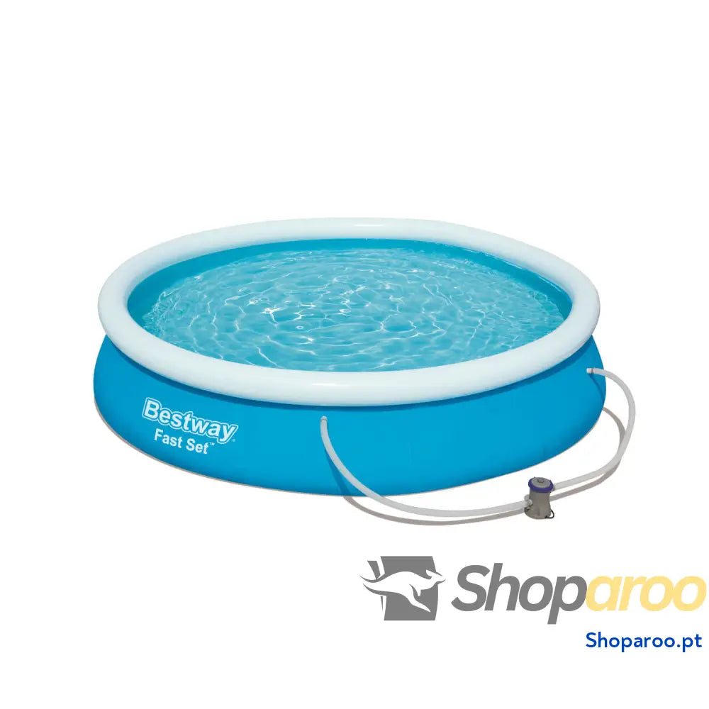 Bestway Piscina Inflável Aro com Depurador 366x76 cm Jardim 57274