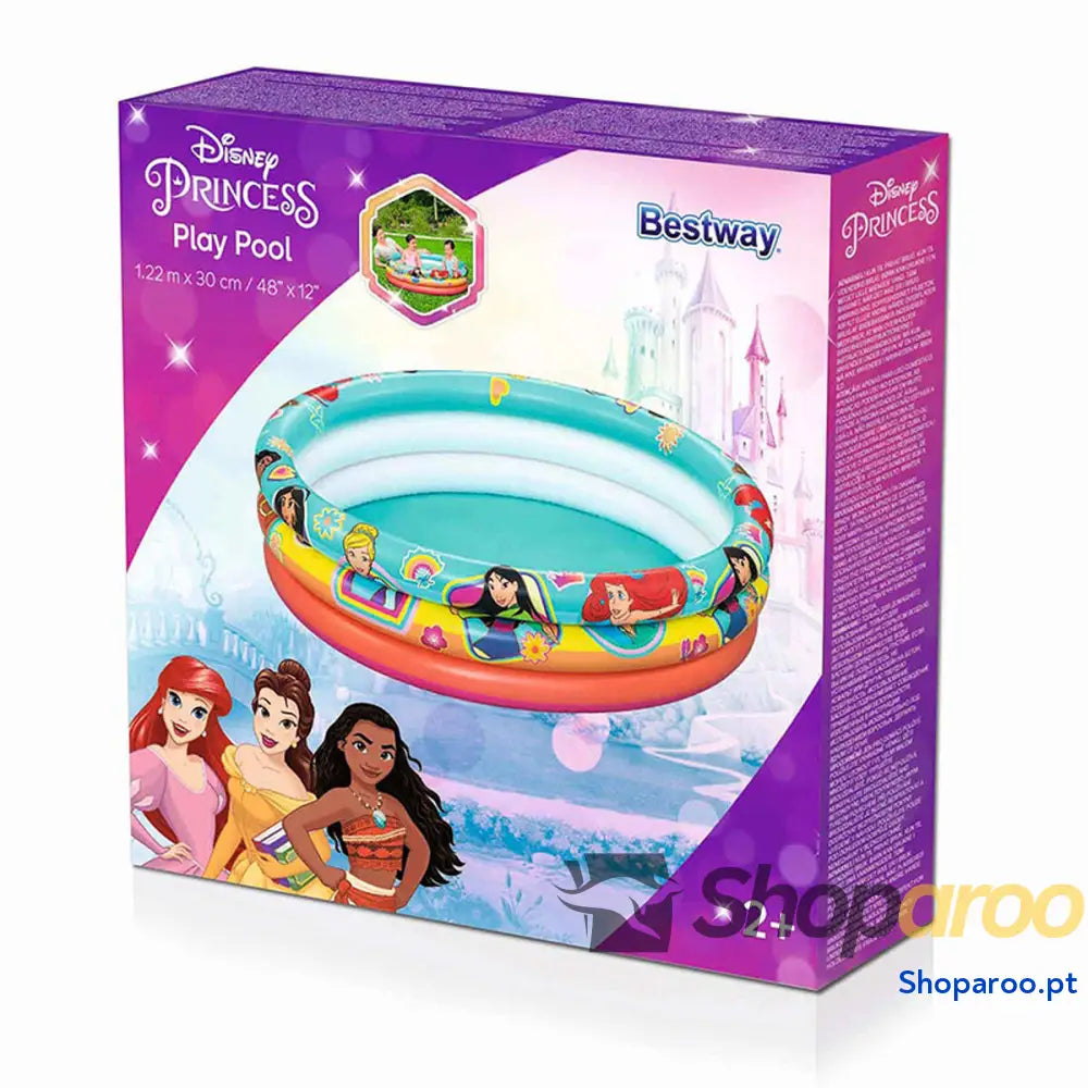 Bestway Piscina Inflável Disney Princesas 122x30 cm + 2 Anos Jardim 91099