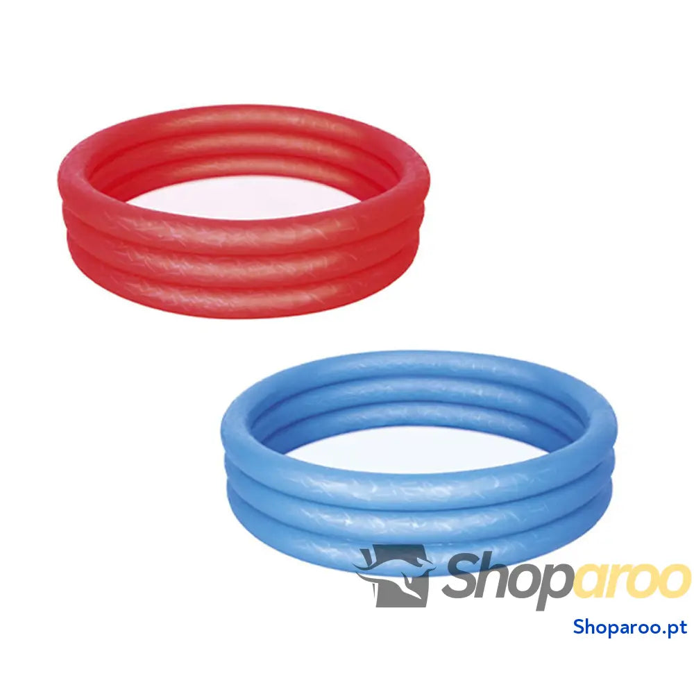 Bestway Piscina Inflável Infantil 3 Anéis Eco Cor Sortida 122x25cm +2 Anos Jardim 51025
