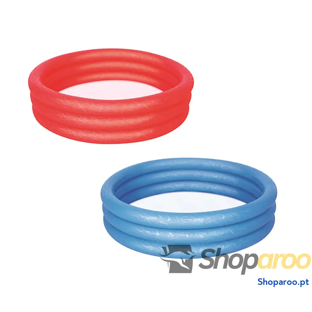 Bestway Piscina Inflável Infantil 3 Aros Eco Cor Sortida 102x25 cm +2 anos Jardim 51024