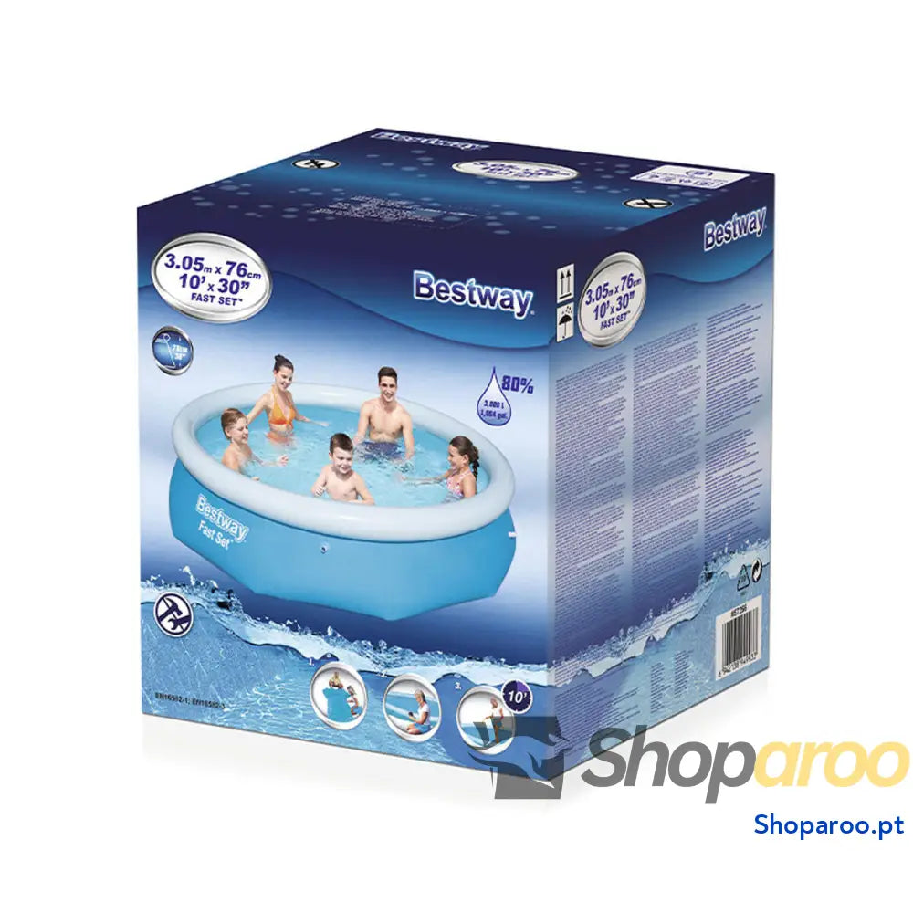 Bestway Piscina Inflável para Adultos Aro 305x76 cm Jardim 57266