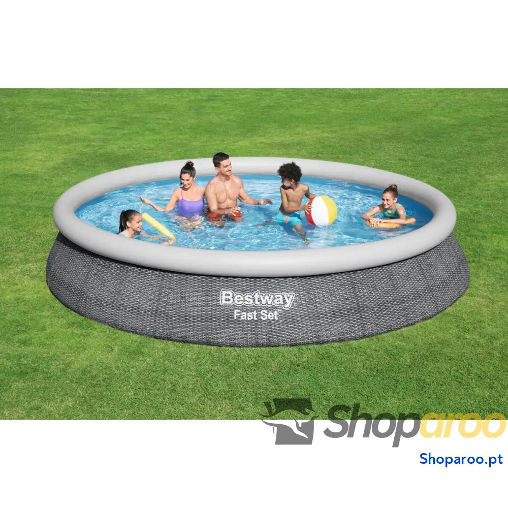 Bestway Piscina Inflável para Adultos Aro Ratan com Depurador 475x84 cm Jardim 57313
