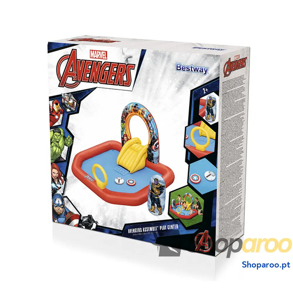 Bestway Piscina Inflável Parque de Jogos Avengers 211x198x125 cm + 2 Anos Jardim 98800