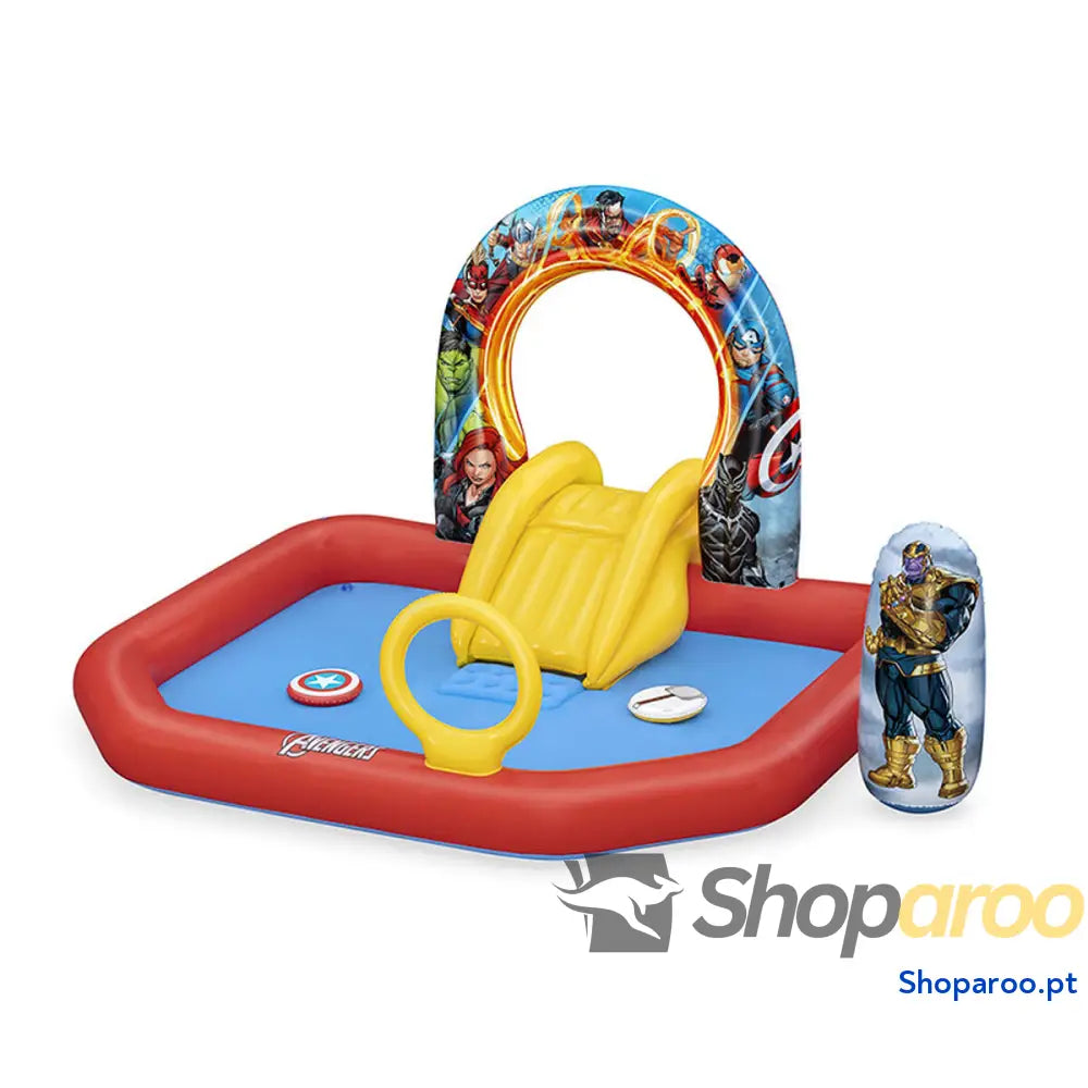 Bestway Piscina Inflável Parque de Jogos Avengers 211x198x125 cm +2 Anos Jardim 98800