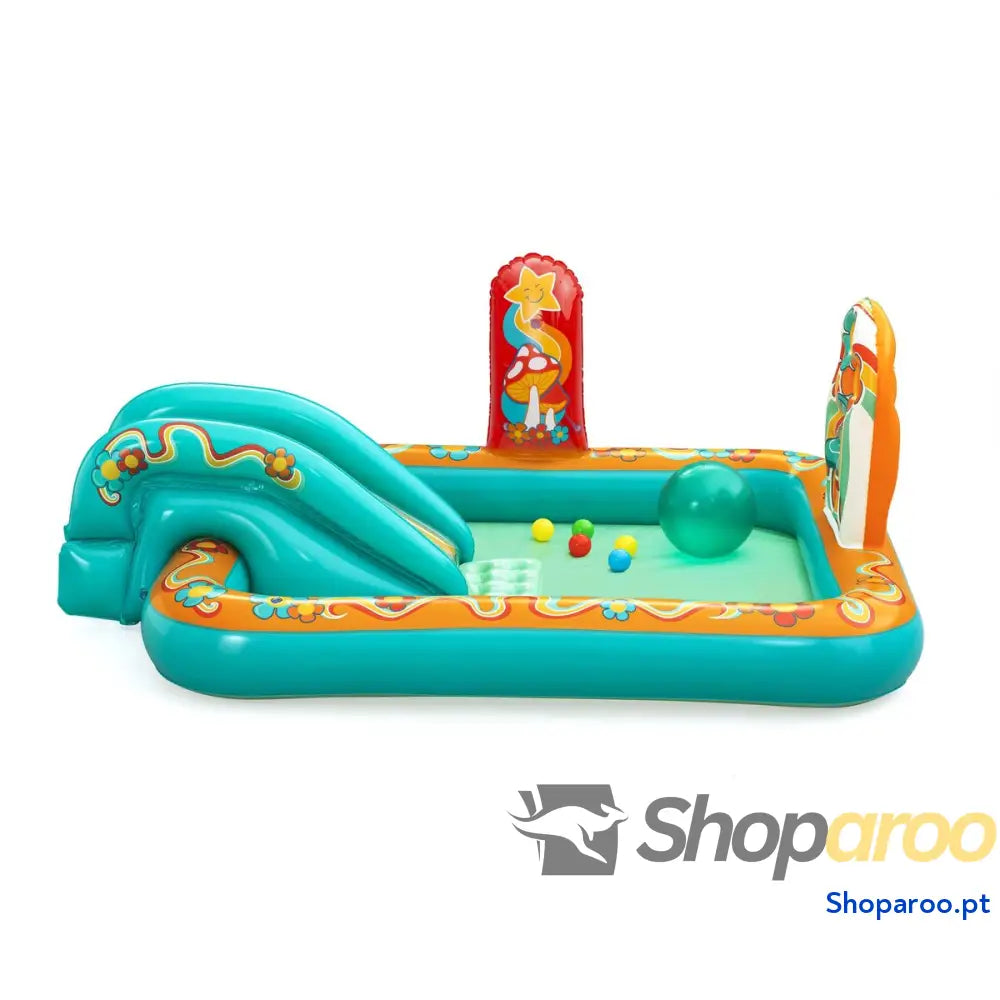 Bestway Piscina Inflável Parque de Jogos Hippie 193x152x74 cm + 2 Anos 53164