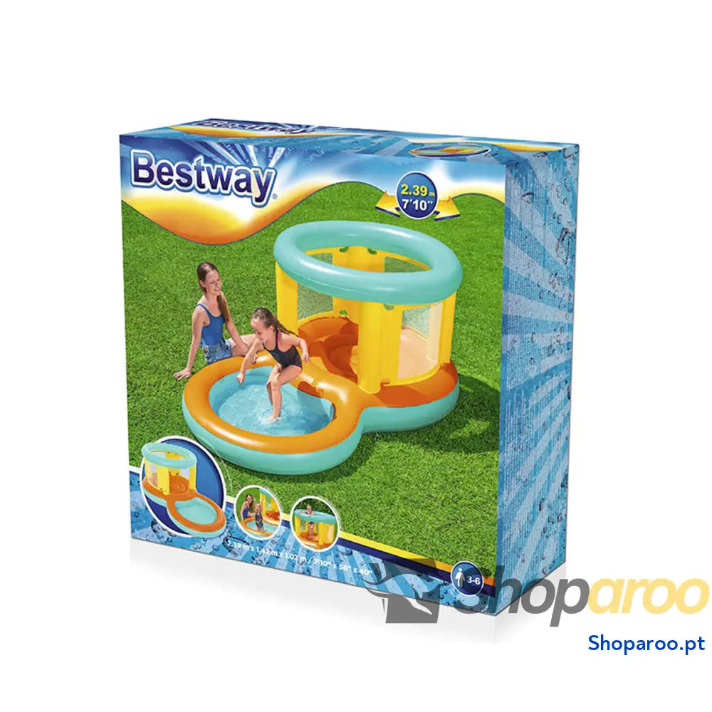 Bestway Piscina Inflável Parque de Jogos Saltador 239x142x102 cm + 3 a 6 Anos Jardim 52385