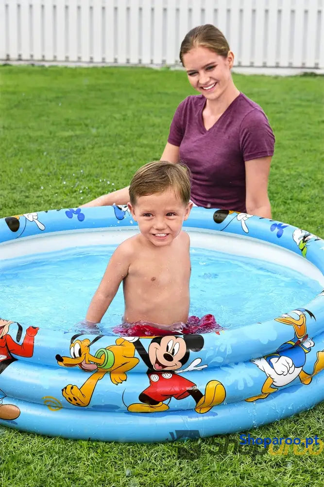 BESTWAY Piscina Insuflável Infantil Disney Junior Mickey & Friends 122x122 cm Multicolor