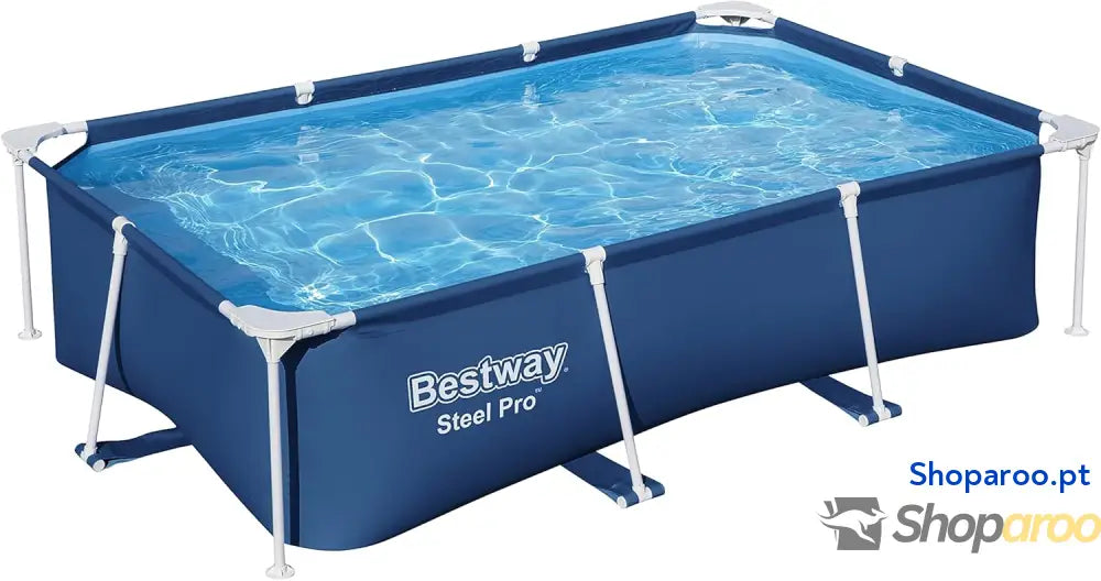BESTWAY Piscina removível tubular infantil Steel Pro 259 x 170 61 cm azul