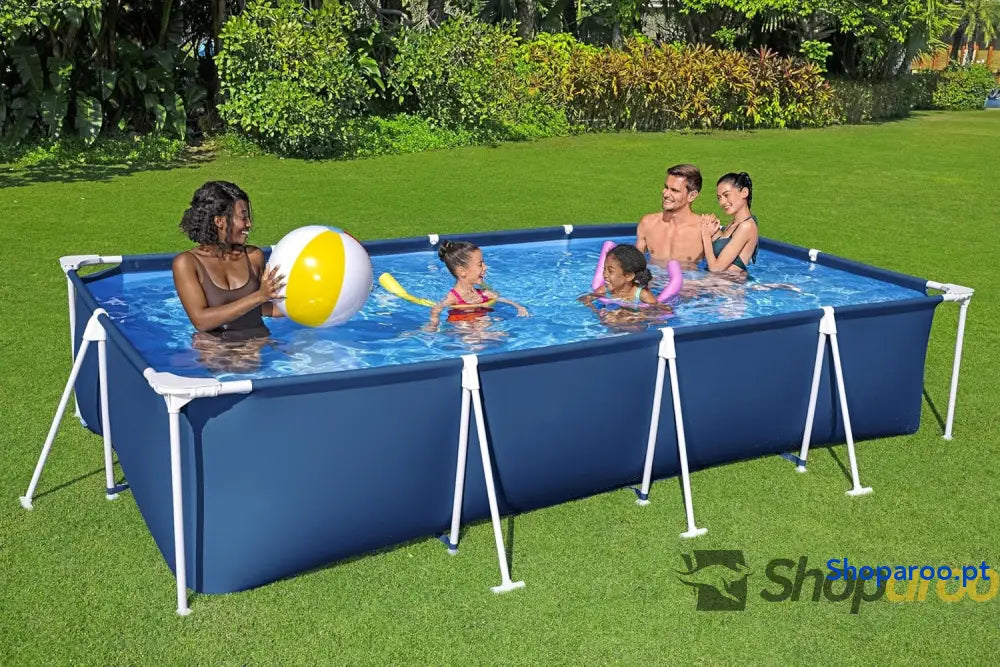 BESTWAY Piscina removível tubular infantil Steel Pro 400 x 211 81 cm azul