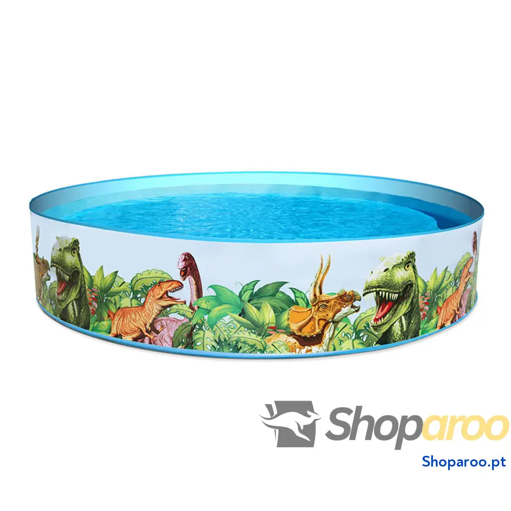 Bestway Piscina Rígida Infantil PVC Dinossauros 244x46 cm +3 Anos Jardim 55001