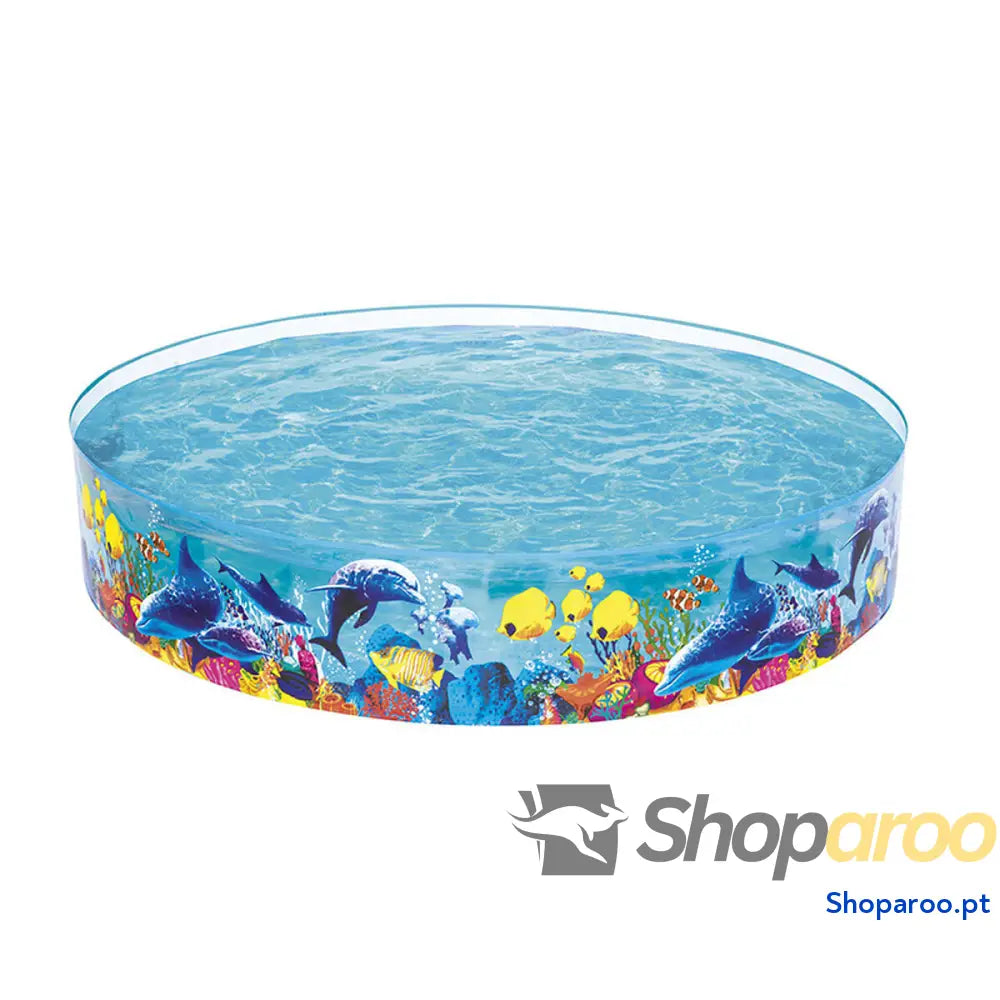 Bestway Piscina Rígida Infantil PVC Marina 244x46 cm +3 Anos Jardim 55031