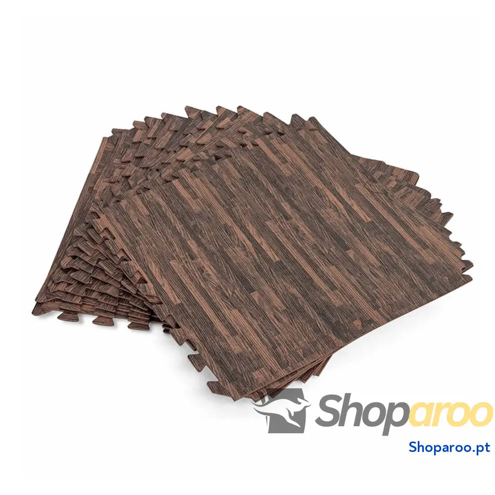 Bestway Piso de Espuma para Piscina Retratil Estilo Madeira 12 Peças 50x50 cm Jardim 58712