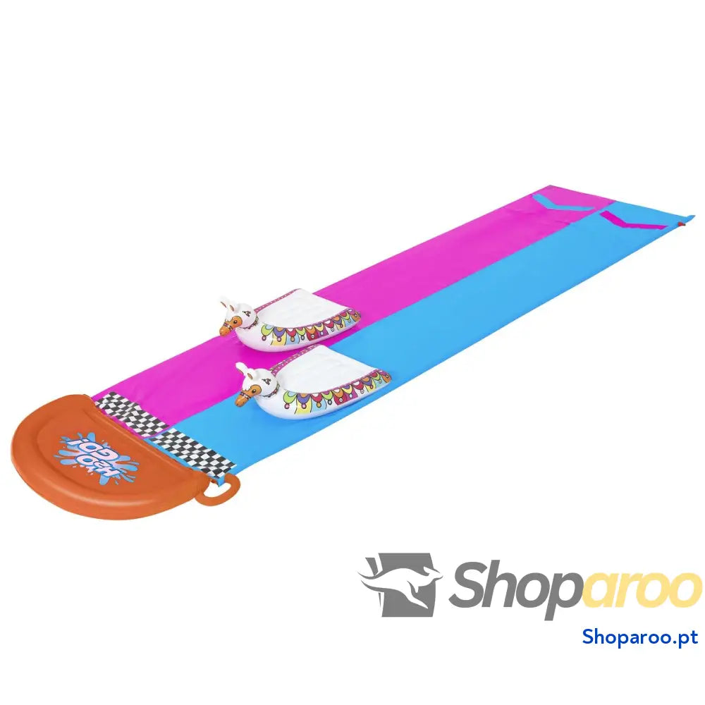 Bestway Pista Deslizante Doble Animais Llama 488x138 cm +3 Anos Jardim 52320