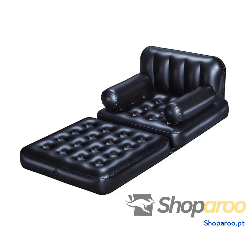 Bestway Poltrona Inflável 4 Posições Preto 191x38x25 cm Interior 75114
