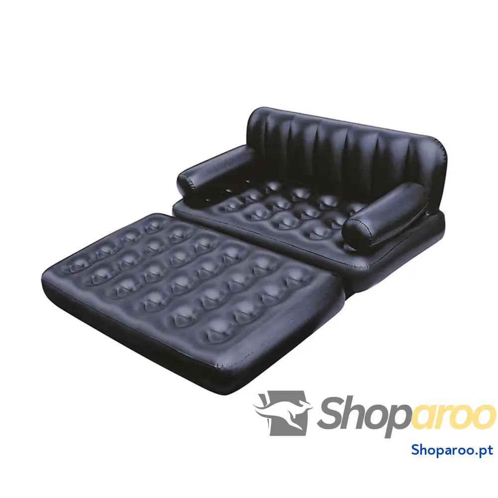 Bestway Poltrona Inflável 5 Posições Preto 188x152x64 cm Interior 75054