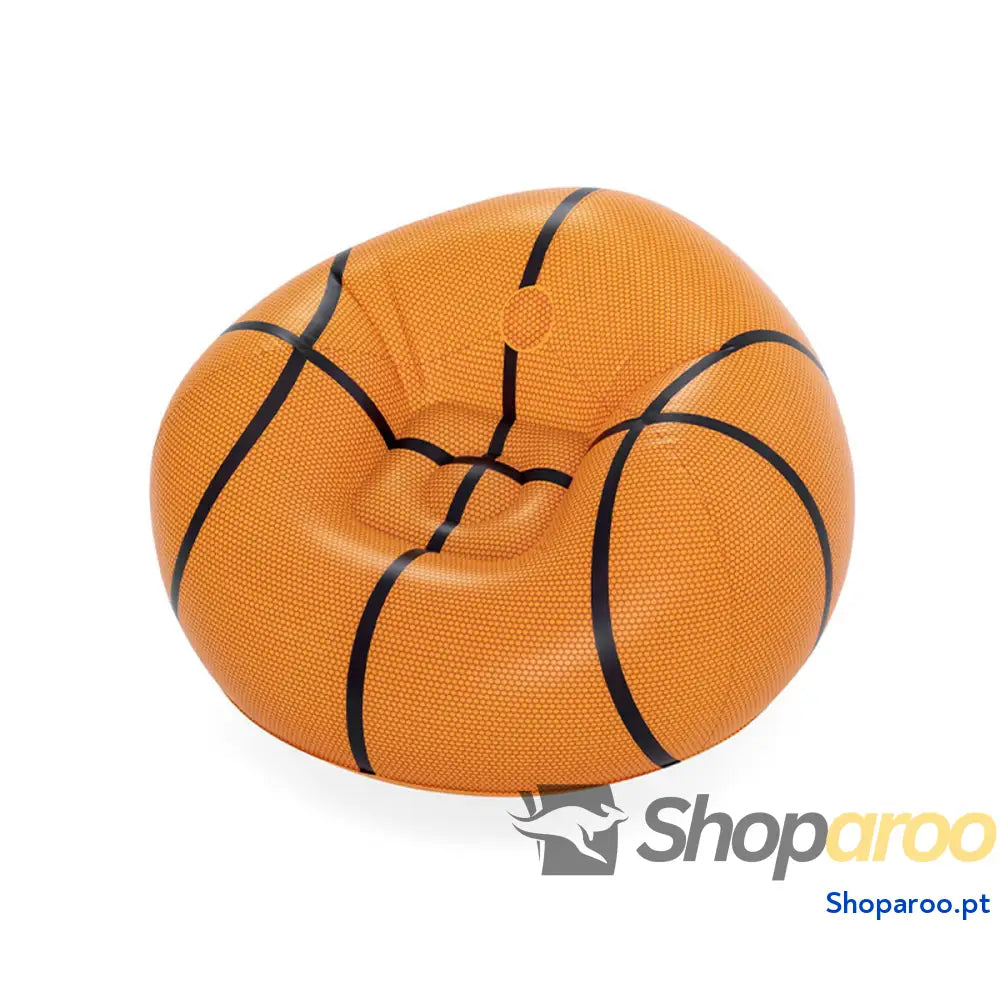 Bestway Poltrona Inflável Gigante Basquete 114x112x66 cm +6 Anos Interior e Jardim 75103