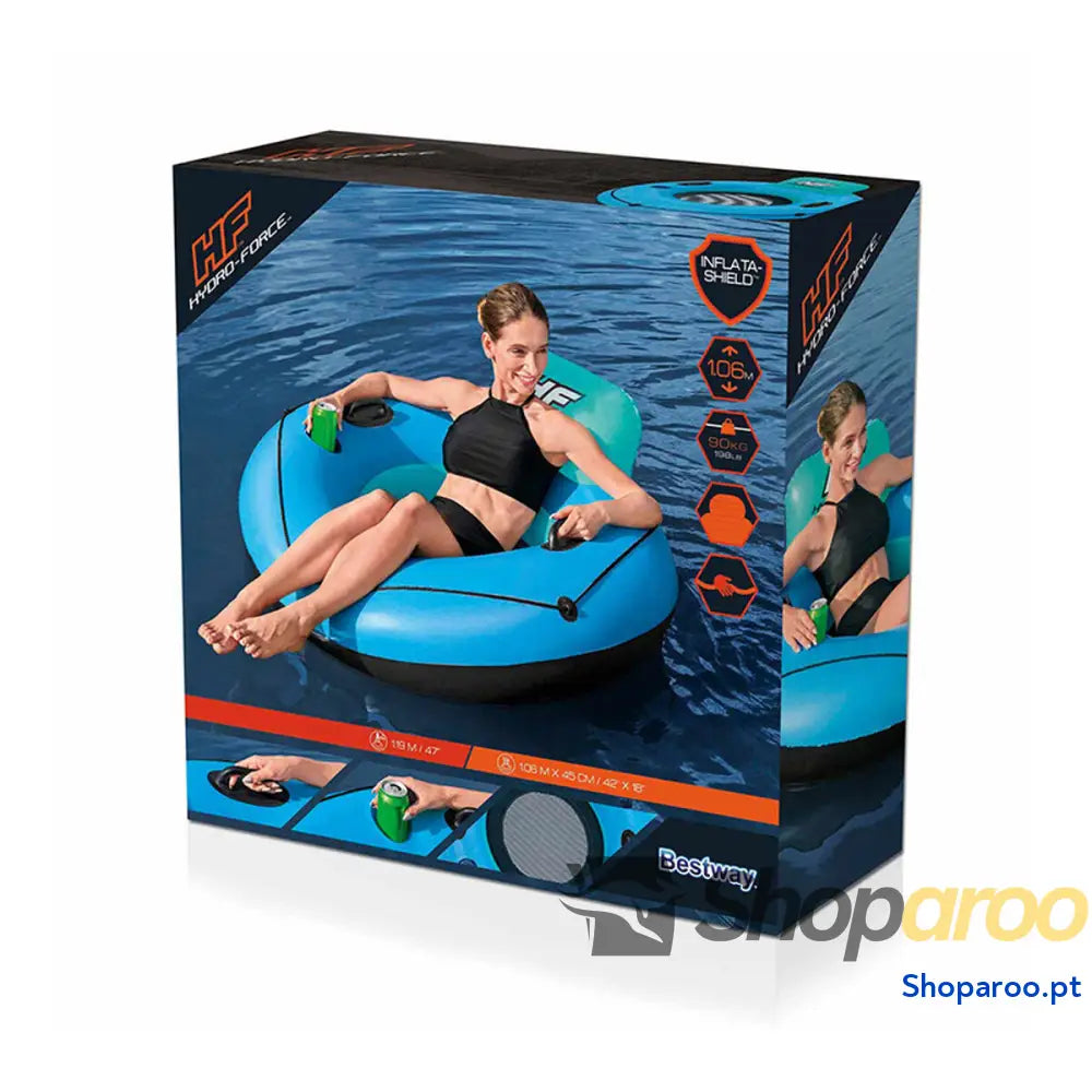 Bestway Roda Inflável com Alças Hidro Force D119cm Praia e Piscina 43108