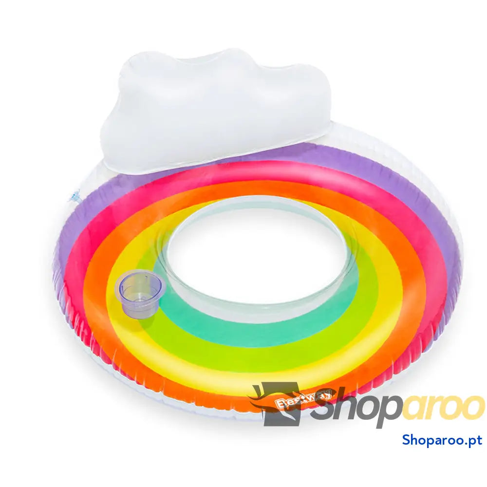 Bestway Roda Insuflável Arco-Íris D107 cm +12 Anos Praia e Piscina 43647