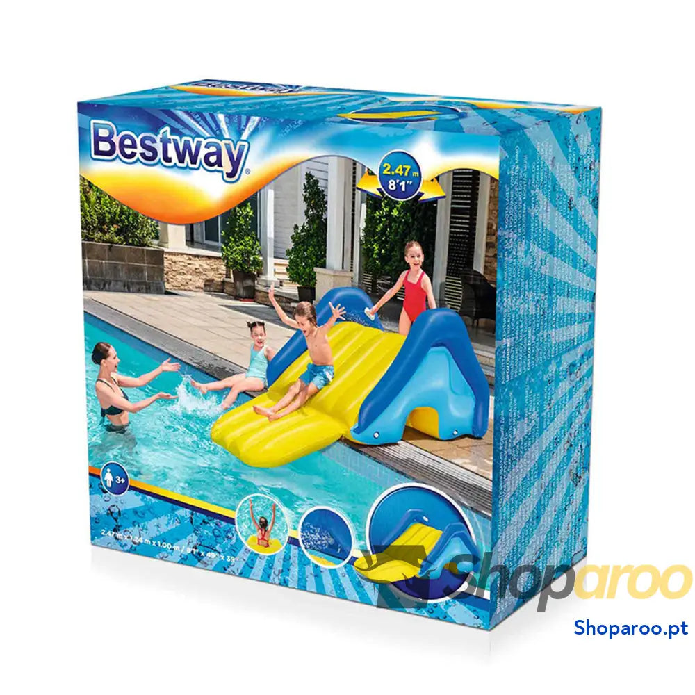 Bestway Tobogan Insuflável 247x124x100 cm + 3 Anos Piscina 52453