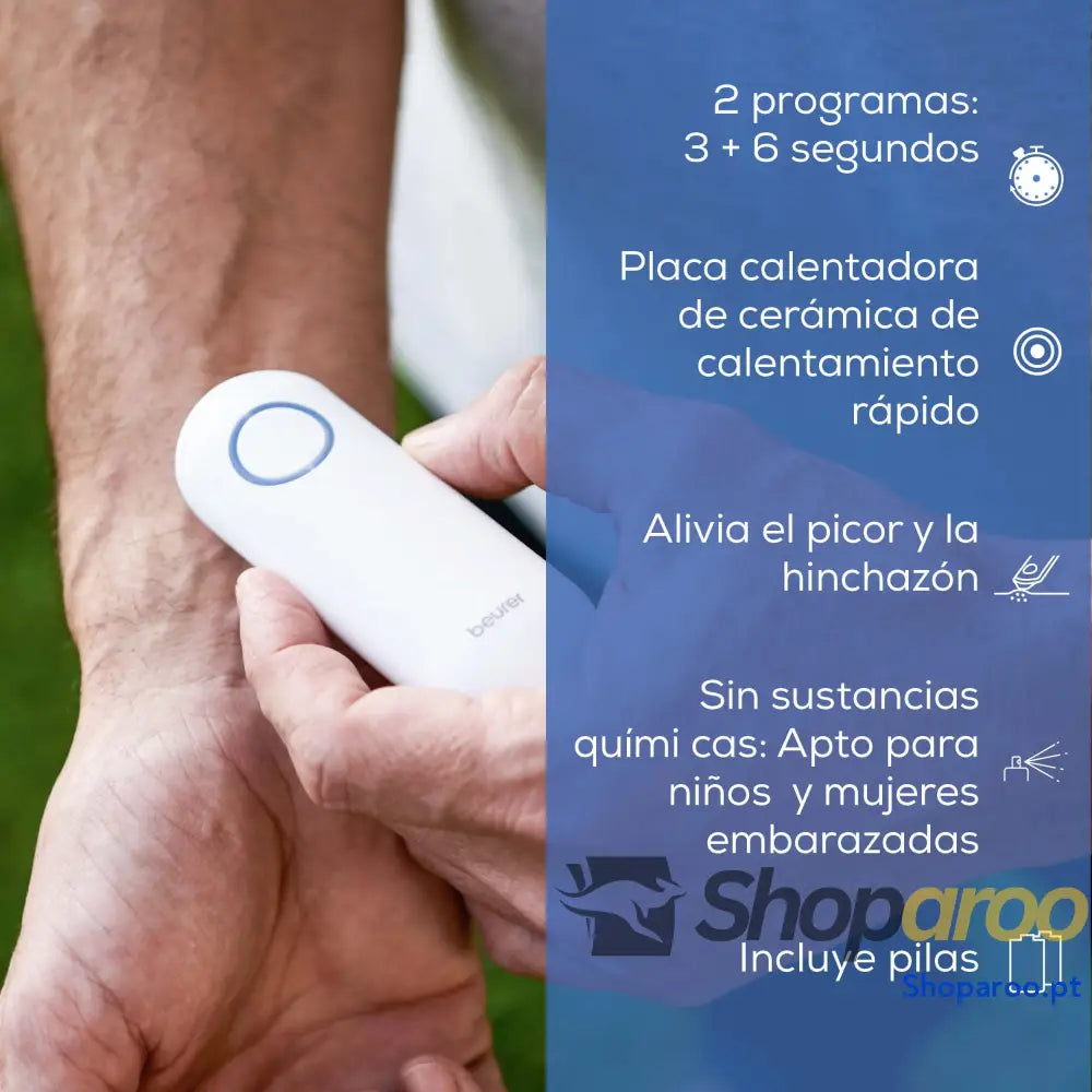 Beurer BR 60 Dispositivo para o tratamento de picadas e mordidas insetos alivia a comichão inchaço sem substâncias