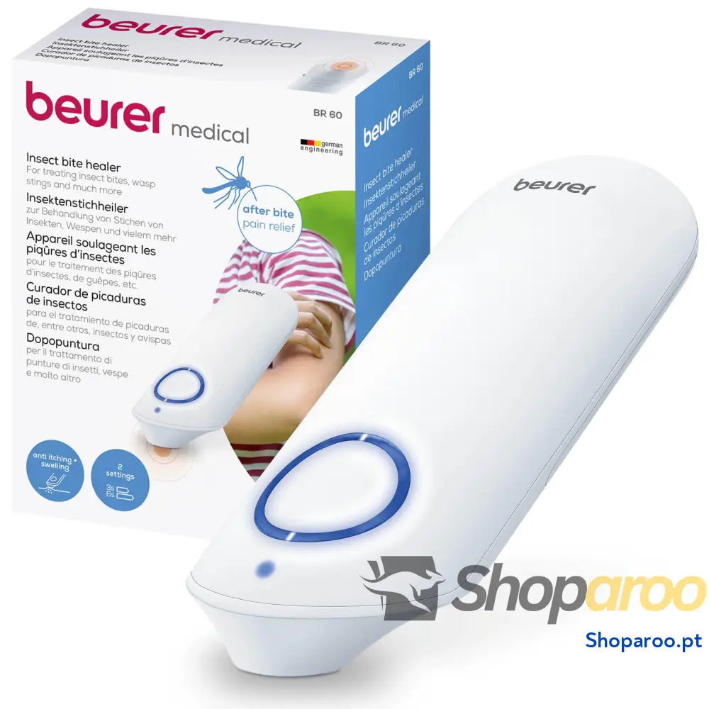 Beurer BR 60 Dispositivo para o tratamento de picadas e mordidas insetos alivia a comichão inchaço sem substâncias
