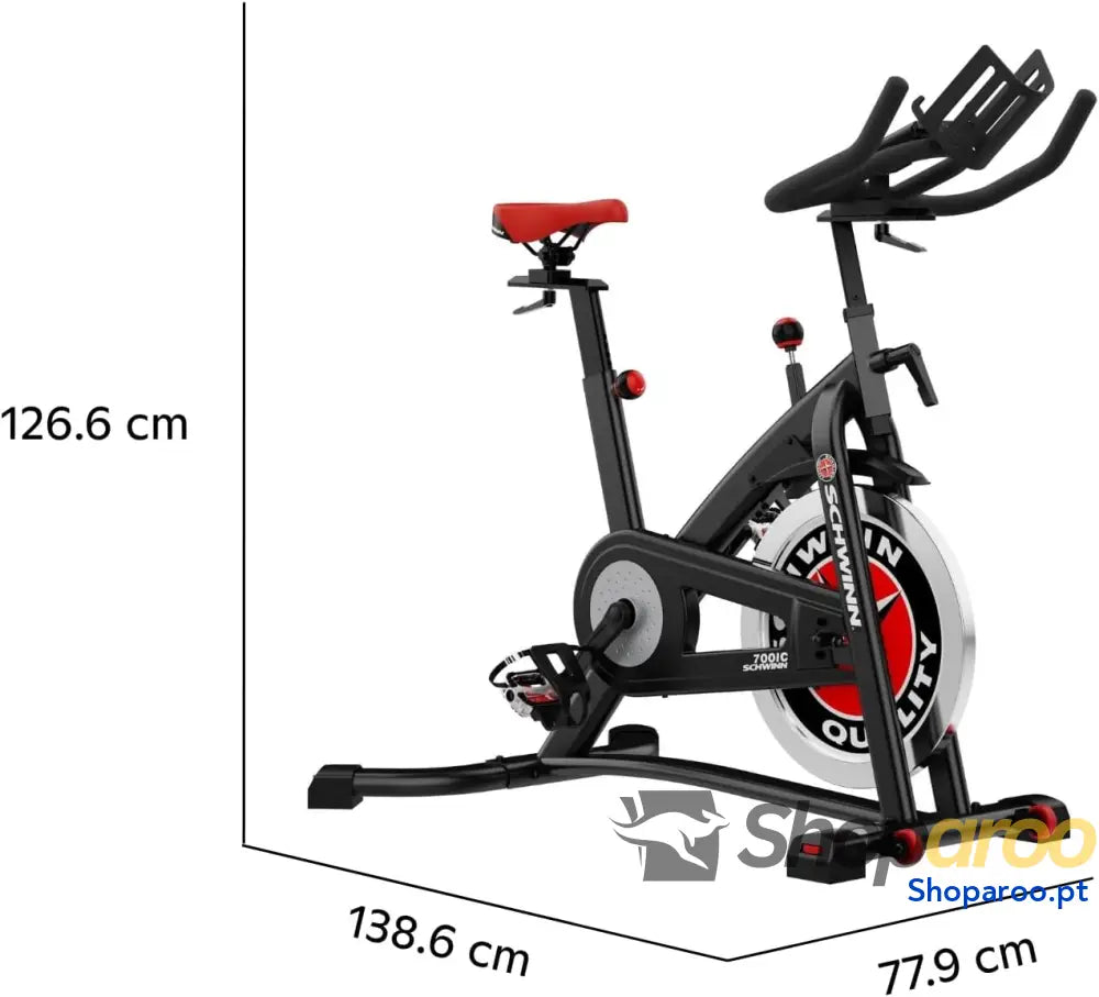 Bicicleta de ciclo interno | volante 18,1 kg resistência infinita assento e guiador ajustáveis pedais SPD silencioso