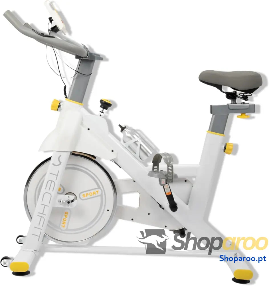 Bicicleta de exercício bicicleta spinning magnética estacionária para interiores transmissão por correia silenciosa