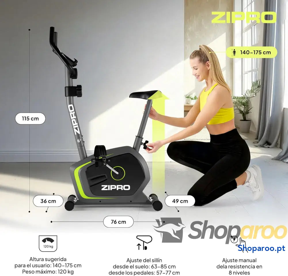 Bicicleta de treino em casa Drift bicicletas estáticas magnética bicicleta ergométrica 120 kg interior