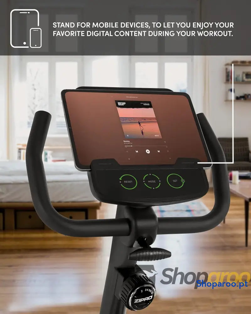 Bicicleta de treino fácil estática magnética ergonómica para interior capacidade 150 kg