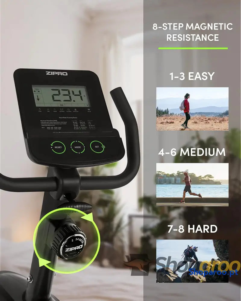 Bicicleta de treino fácil estática magnética ergonómica para interior capacidade 150 kg