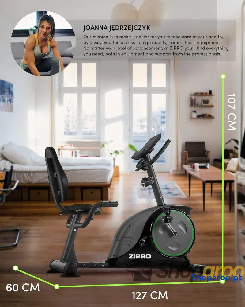 Bicicleta de treino fácil estática magnética ergonómica para interior capacidade 150 kg