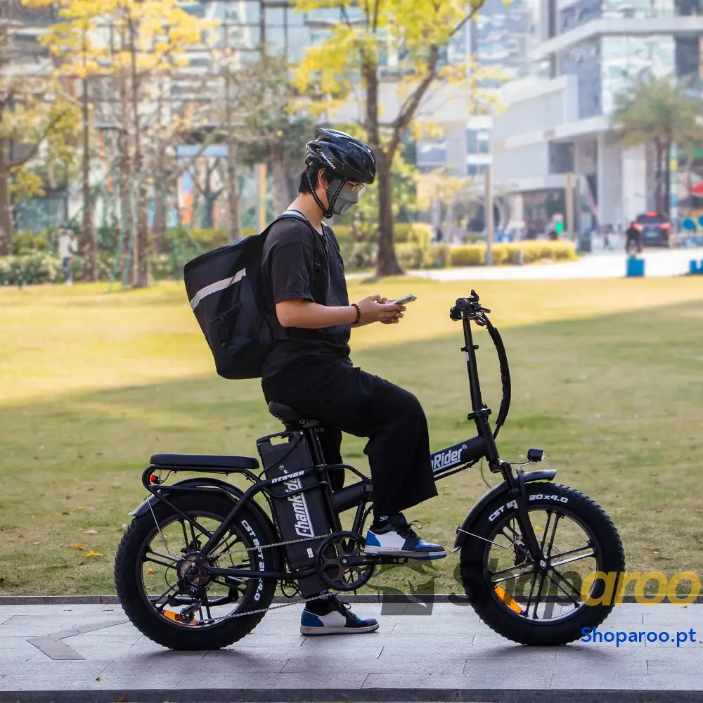 Bicicleta Elétrica ChamRider DTS425 Dobrável para Estafetas Europeus