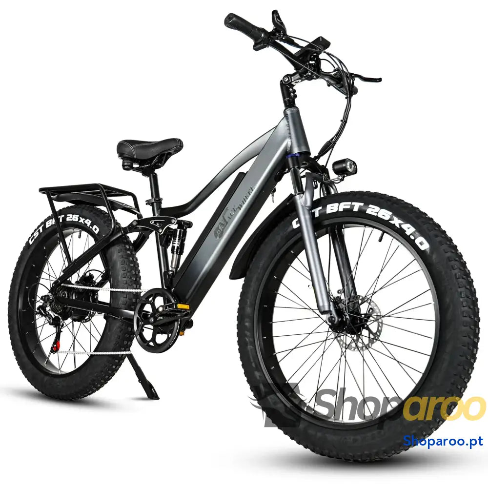 Bicicleta elétrica CMACEWHEEL TP26 com pneu largo para montanha e neve