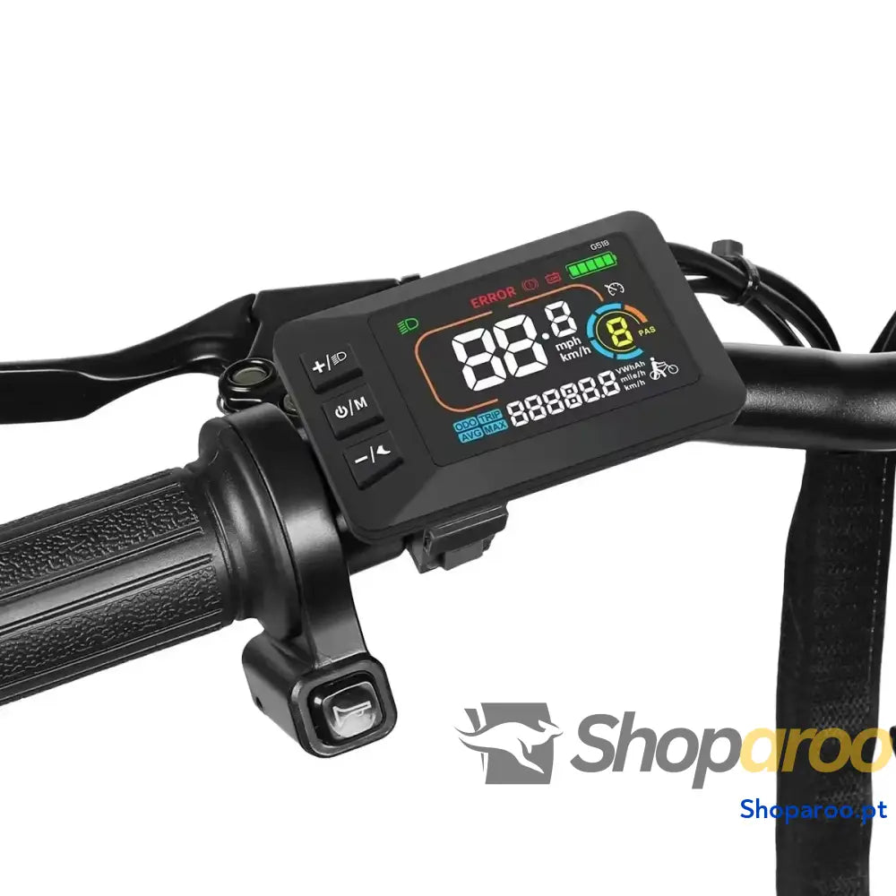 Bicicleta elétrica dobrável CY20 com motor 350W e bateria removível