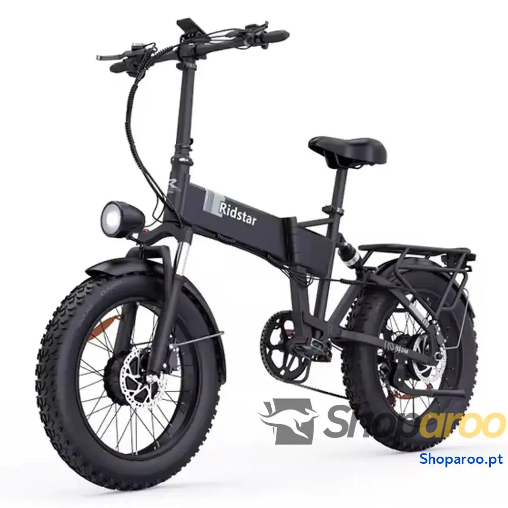 Bicicleta elétrica dobrável Ridstar H20 Pro 2000W pneu largo 20 polegadas