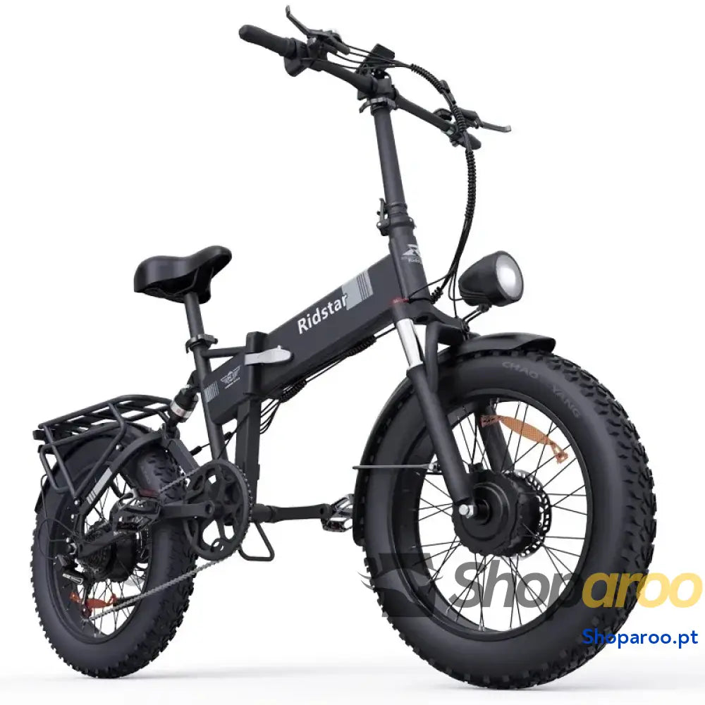 Bicicleta elétrica dobrável Ridstar H20 Pro 2000W pneu largo 20 polegadas