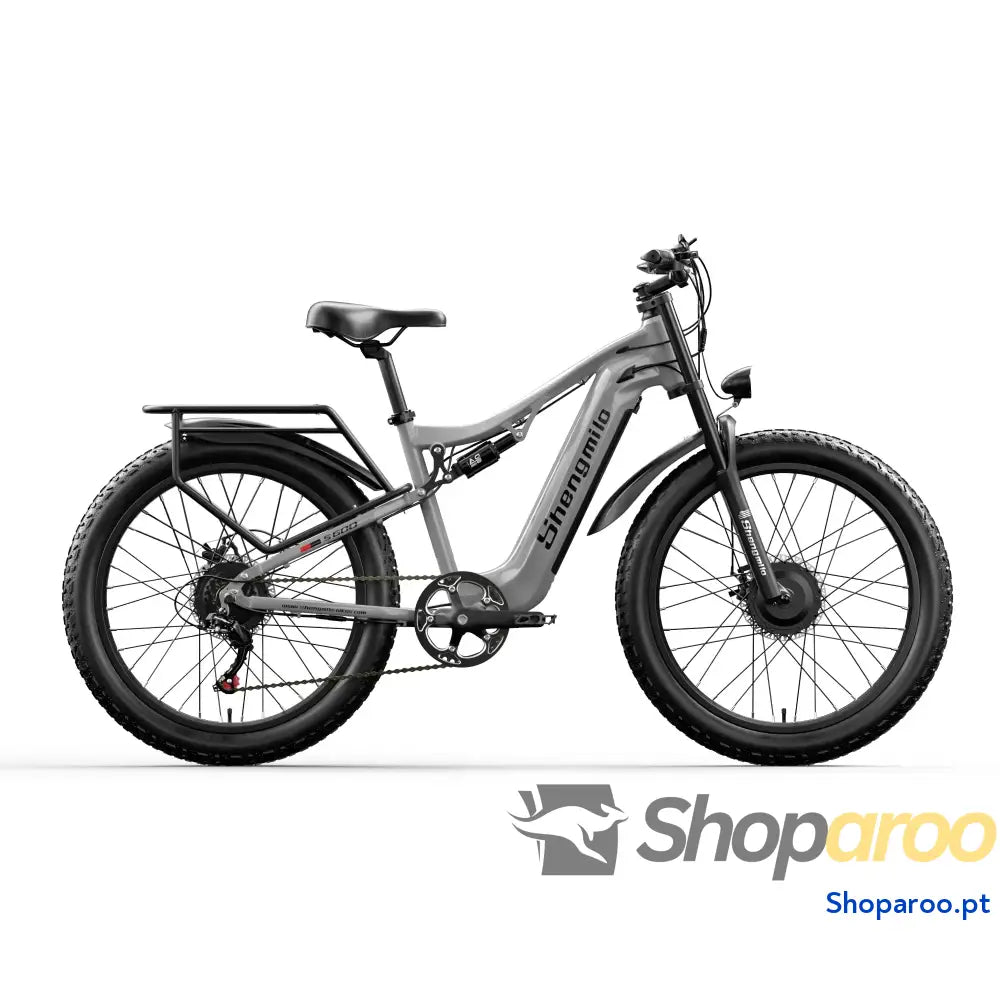 Bicicleta elétrica Shengmilo S600 2000W bateria 48V pneu largo
